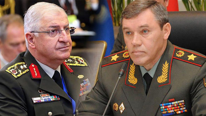 Genelkurmay Başkanı Orgeneral Yaşar Güler ile Rusya Genelkurmay Başkanı Valery Gerasimov