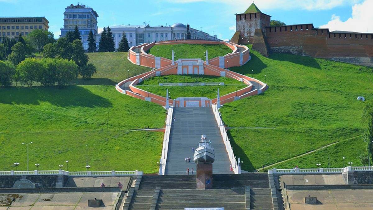 Чкаловская лестница нижний новгород фото